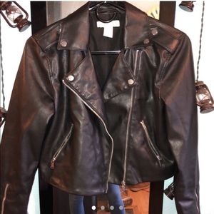 H&M leather biker jacket!